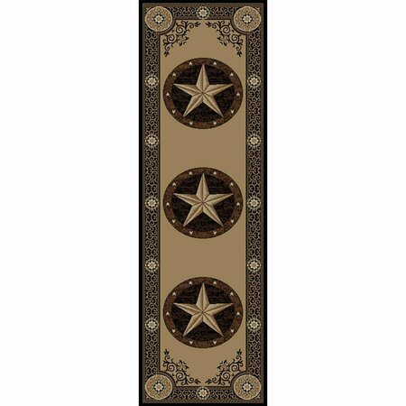 MAYBERRY RUG 2 ft. 3 in. x 7 ft. 7 in. Arlington Rectangle Area Rug, Black AD6441 2X8
